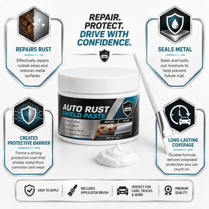 🚗🛡️Car Metal Rust Repair Paste‑ Auto Rust Shield Anti‑Corrosion Restoration Cream, Long‑Lasting Protective Barrier for Car Metal Surfaces