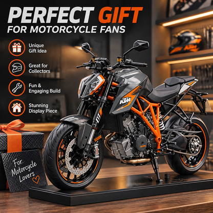 🔥LAST DAY 49%🏍️ Motorcycle Model Kit – 1:6 Scale DIY Assembly & Fuel-Powered Engine