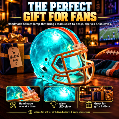 🏈🔥 Last Day 49% OFF! Handmade LED Football Helmet Lamp – Light Up Your Fan Cave! 💡🏆