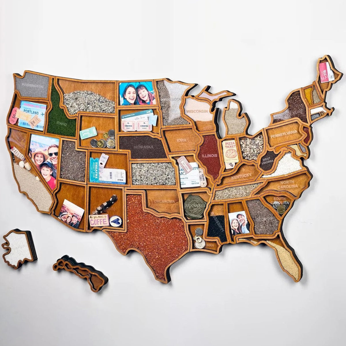 🗺️ Personalized USA Travel Memory Map ✨ Collect Memories, One State at a Time