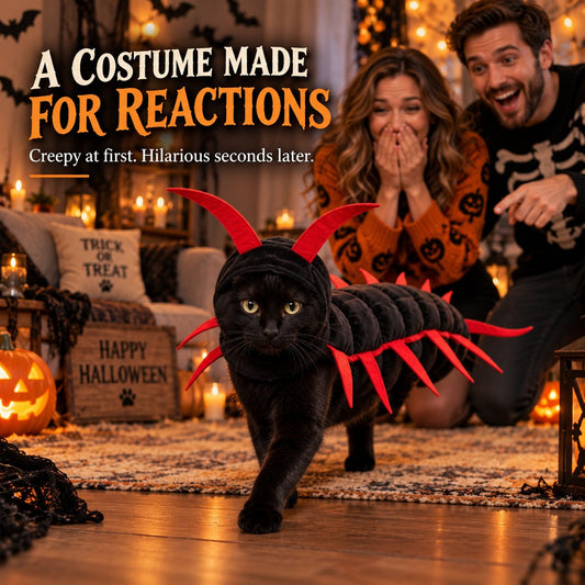 😹 Giant Centipede Cat Costume™ — Creepy Until It Starts Walking