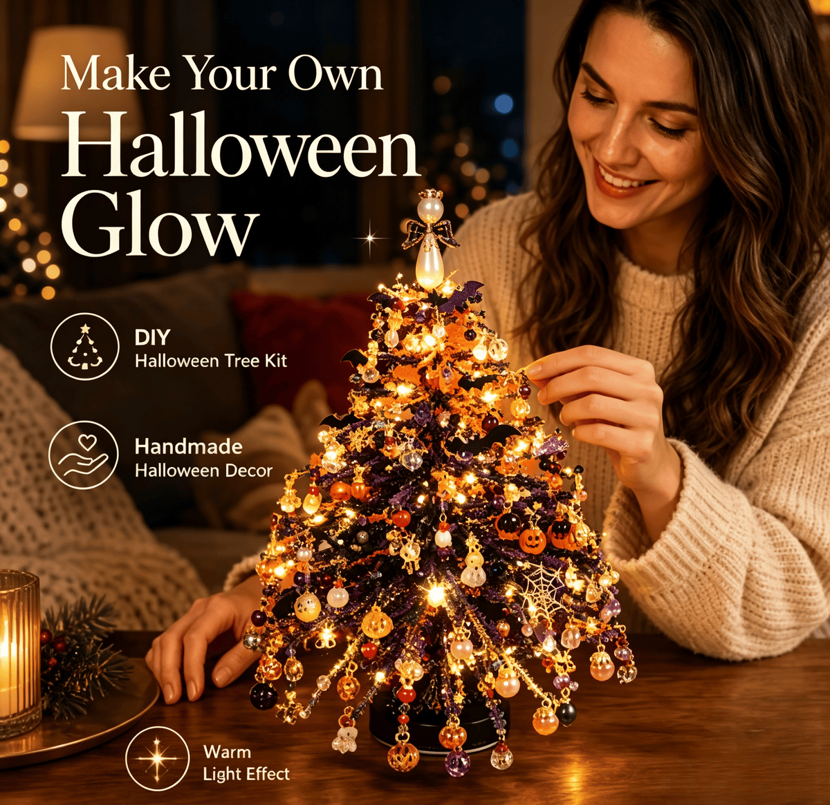 🎄✨ DIY Beaded Christmas Tree Kit – Create Your Own Holiday Decor