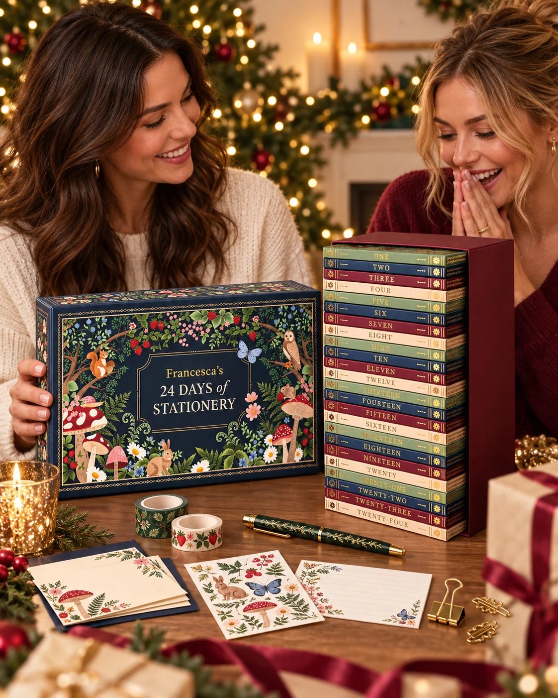 Adventskalender 2026 – Weihnachtsgeschenkset mit Schreibwaren