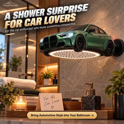 🏎️🚿 AutoRain – Sports Car-Shaped LED Rainfall Shower Head