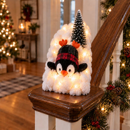 ❄️Christmas Penguin Staircase Decor for a Cozy Holiday Home