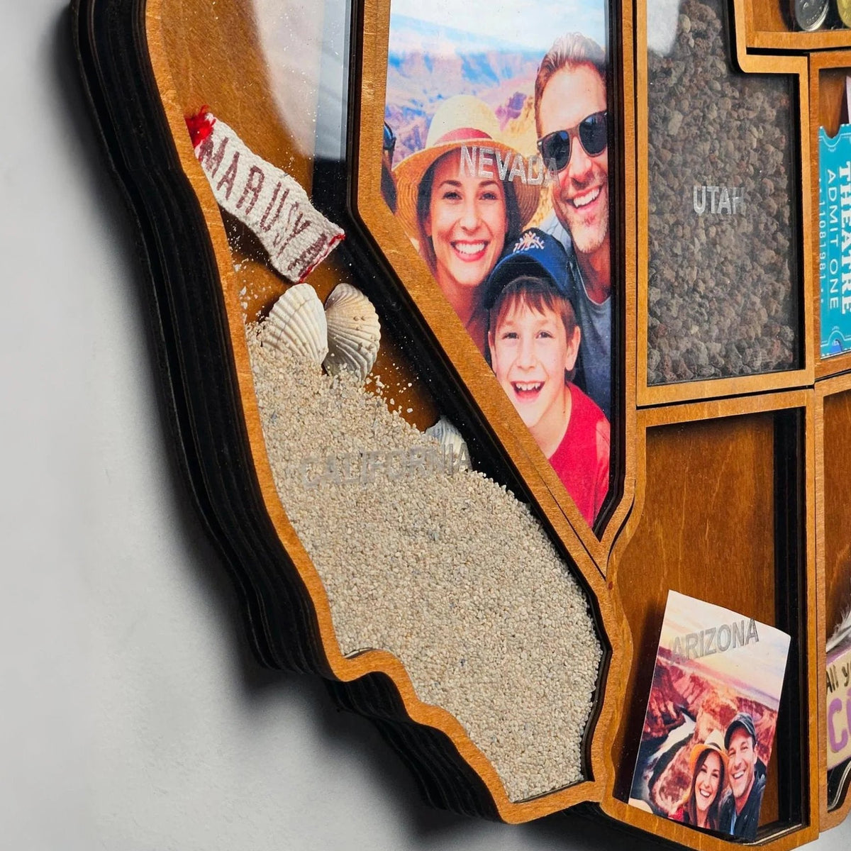 🗺️ Personalized USA Travel Memory Map ✨ Collect Memories, One State at a Time