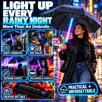 🌧️ 49% OFF Color-Changing LED Umbrella ✨ Turn Every Rainy Night Into A Light Show