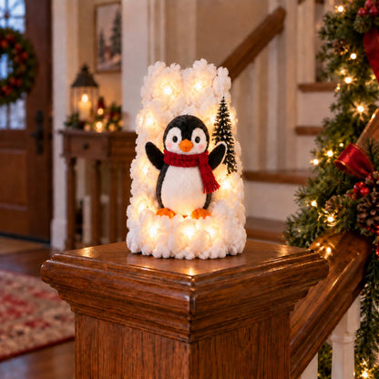 ❄️Christmas Penguin Staircase Decor for a Cozy Holiday Home