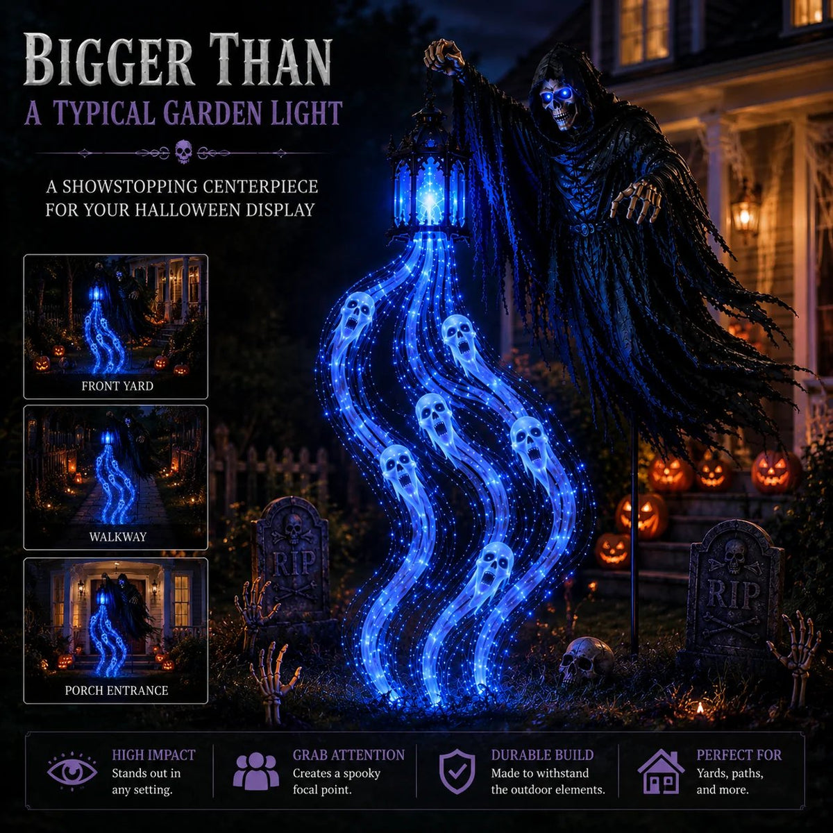 🔥 HOT SALE 50% OFF 🎁Animated Halloween Garden Light collection