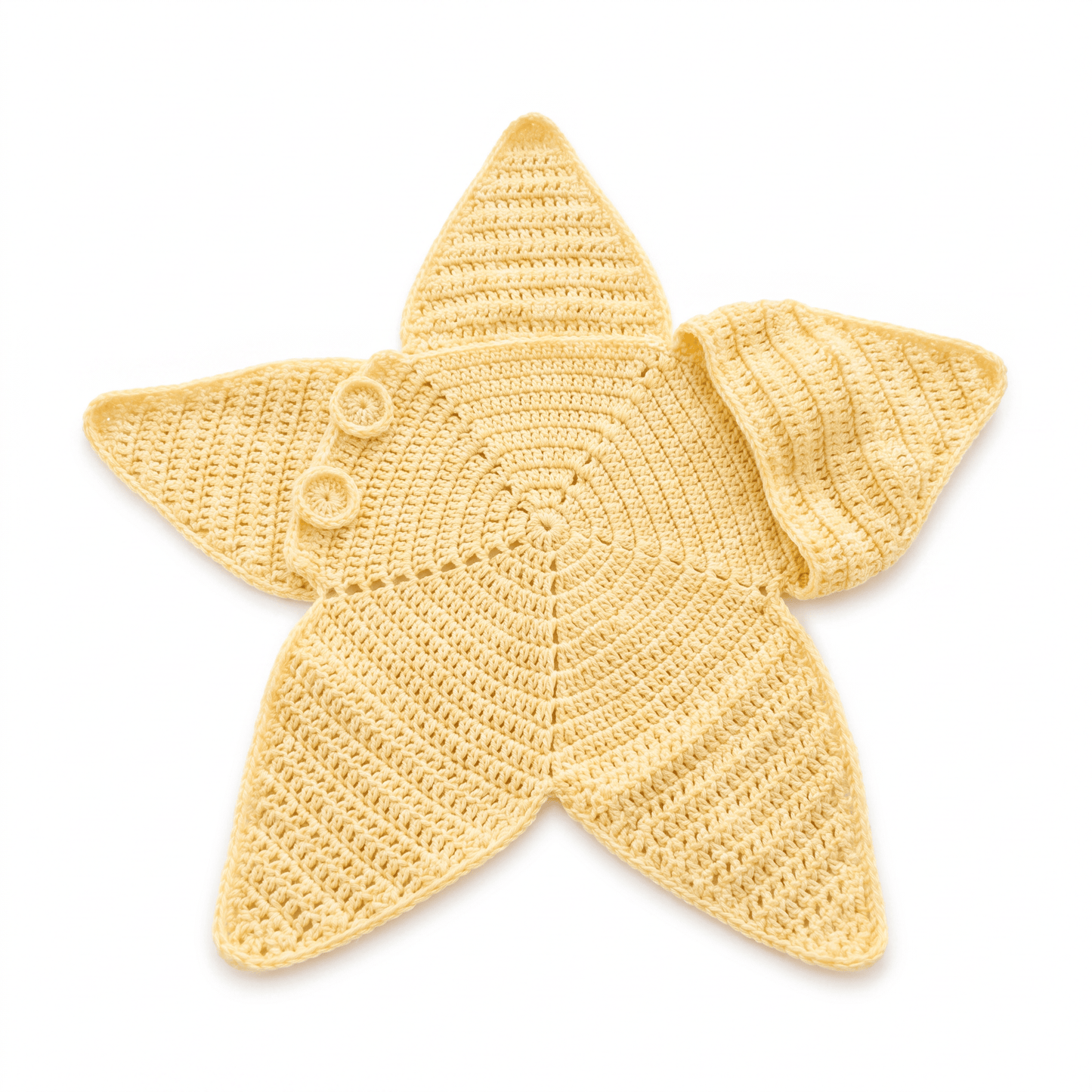 ⭐ Starfish Crochet Baby Outfit, Knitted Hooded Newborn Onesie, Breathable Cotton Blend Baby Photo Prop