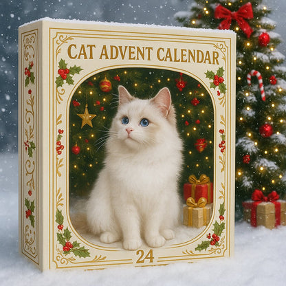 🐱Cat Advent Calendar Gift for Adults Friends Cat Owners and Lovers Christmas Holiday Countdown Gift 24 Designs Cats Charm Christmas Tree Ornament
