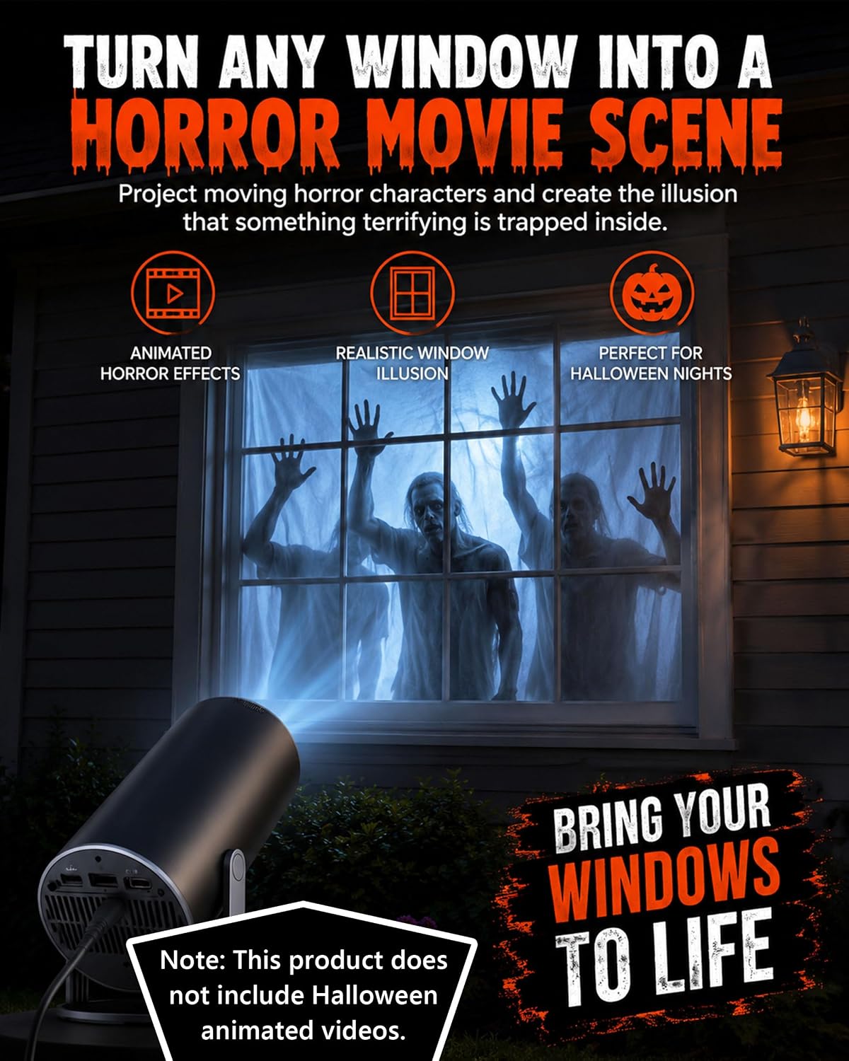 🎃 SPOOKY SALE 55% OFF💀 Halloween Window Projector