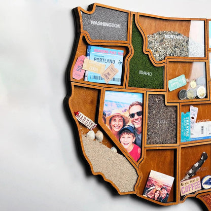 🗺️ Personalized USA Travel Memory Map ✨ Collect Memories, One State at a Time