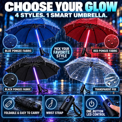 🌧️ 49% OFF Color-Changing LED Umbrella ✨ Turn Every Rainy Night Into A Light Show
