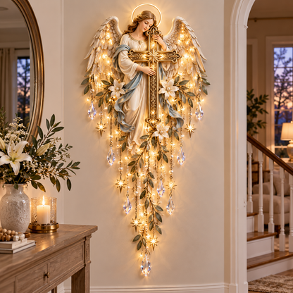 ✝️Jesus, Angel & Nativity Lighted Wall Light Décor