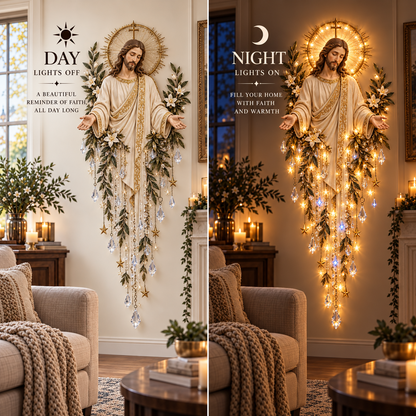 ✝️Jesus, Angel & Nativity Lighted Wall Light Décor
