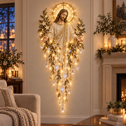✝️Jesus, Angel & Nativity Lighted Wall Light Décor