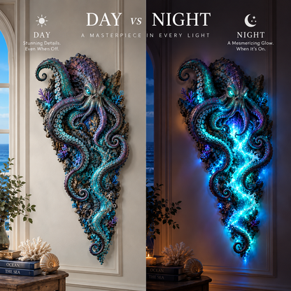 ⏰Limited Stock 50% OFF - 🌊✨ Enchanted Ocean Legends™ Lighted Wall Décor Collection 🐋🧜‍♀️