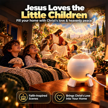 ⏰49% OFF TODAY✝️ Jesus Loves the Little Children 5D Projection Light – Fill Your Home With Christ’s Love & Heavenly Peace