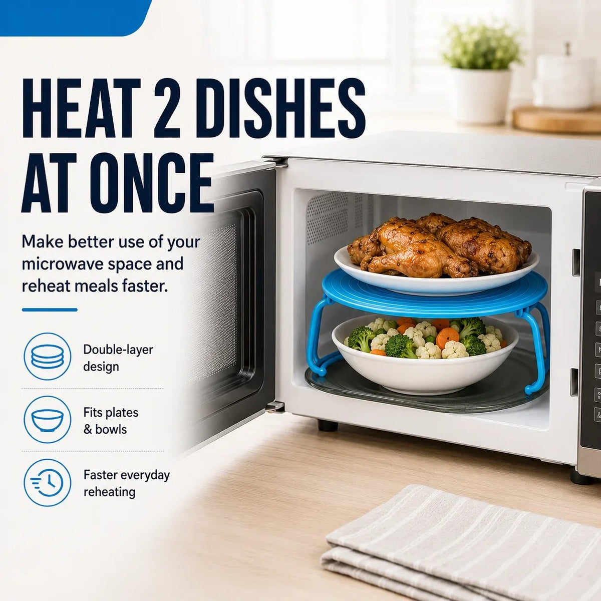 🔥LAST DAY 50% OFF - Microwave Folding Tray