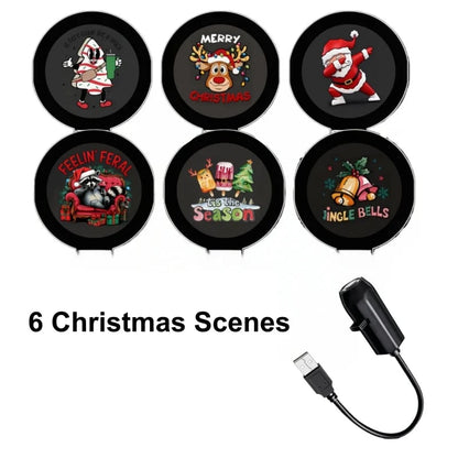 🔥HOT SALE 50% OFF🎄 Plug-&-Play HD Christmas Projector – 6 or 10 Festive Scenes