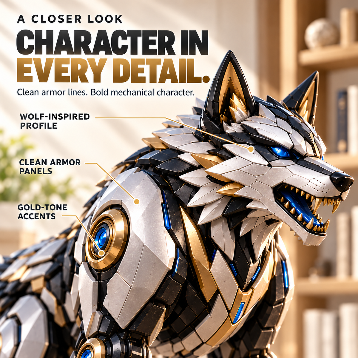 🐺 2-in-1 Egg-to-Wolf Transforming Figure | Mechanical Wolf Display & Gift!!! 🎁