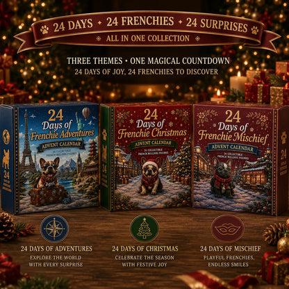 ⏳ 50% OFF TODAY– 🐶 24-Day French Bulldog Christmas Advent Calendar | 24 Unique Collectible Frenchie Characters with Different Outfits, Personalities & Daily Holiday Surprises 🎄✨