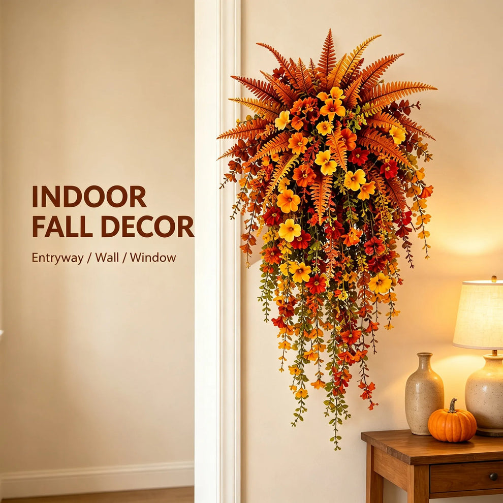 🔥 TODAY ONLY🍂 Artificial Fern for Fall Porch & Door Decor