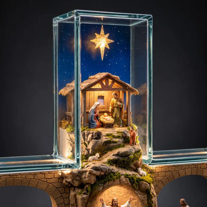 ✝️ The Life of Jesus | Lighted 6-Scene Biblical Story Cross