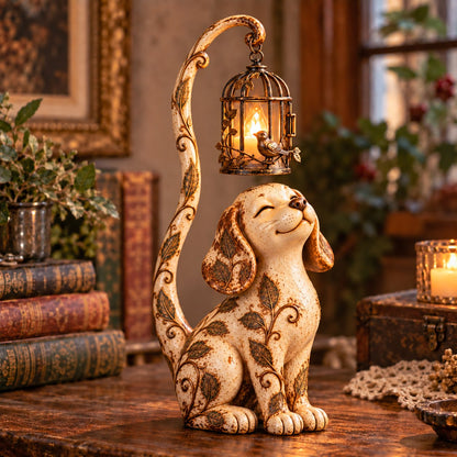 🐈‍⬛Vintage Cat Lantern Sculpture Lamp - A Little Guardian of Warmth, Memories & Cozy Corners✨🎁