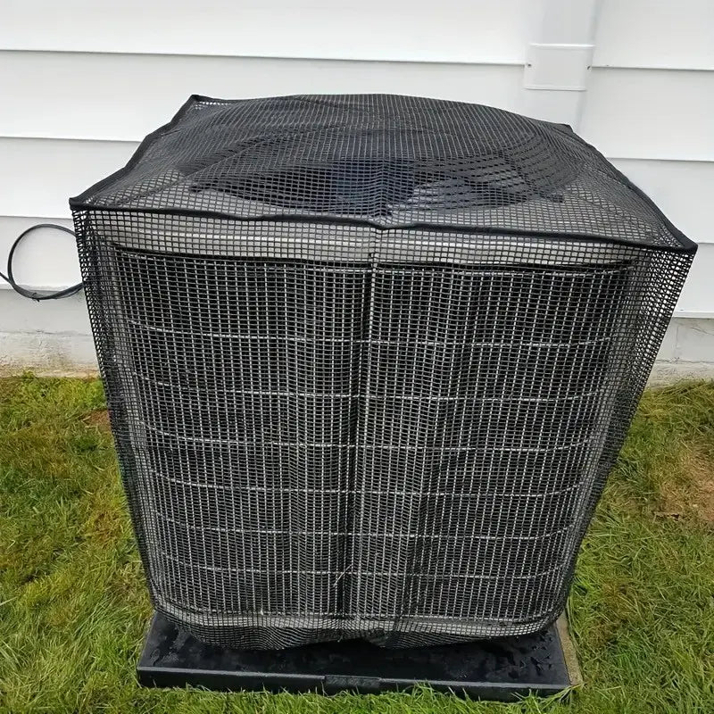 ⏳ Last day to save 49%-❄️-Heavy-Duty Mesh AC Cover – All-Season Outdoor Protection
