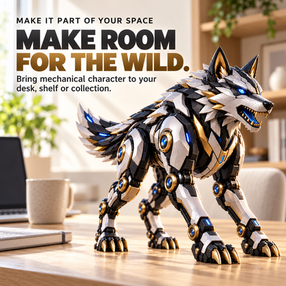 🐺 2-in-1 Egg-to-Wolf Transforming Figure | Mechanical Wolf Display & Gift!!! 🎁