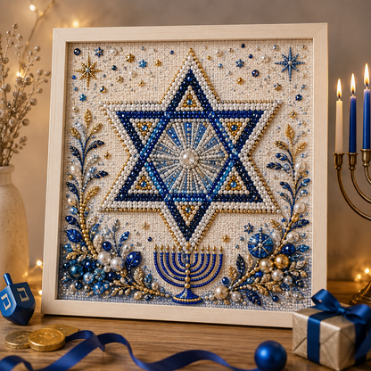 👍👍HOT SALE 50% OFF - DIY Hanukkah Pearl Art Kit🎁