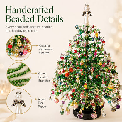 🎄✨ DIY Beaded Christmas Tree Kit – Create Your Own Holiday Decor