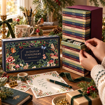Adventskalender 2026 – Weihnachtsgeschenkset mit Schreibwaren