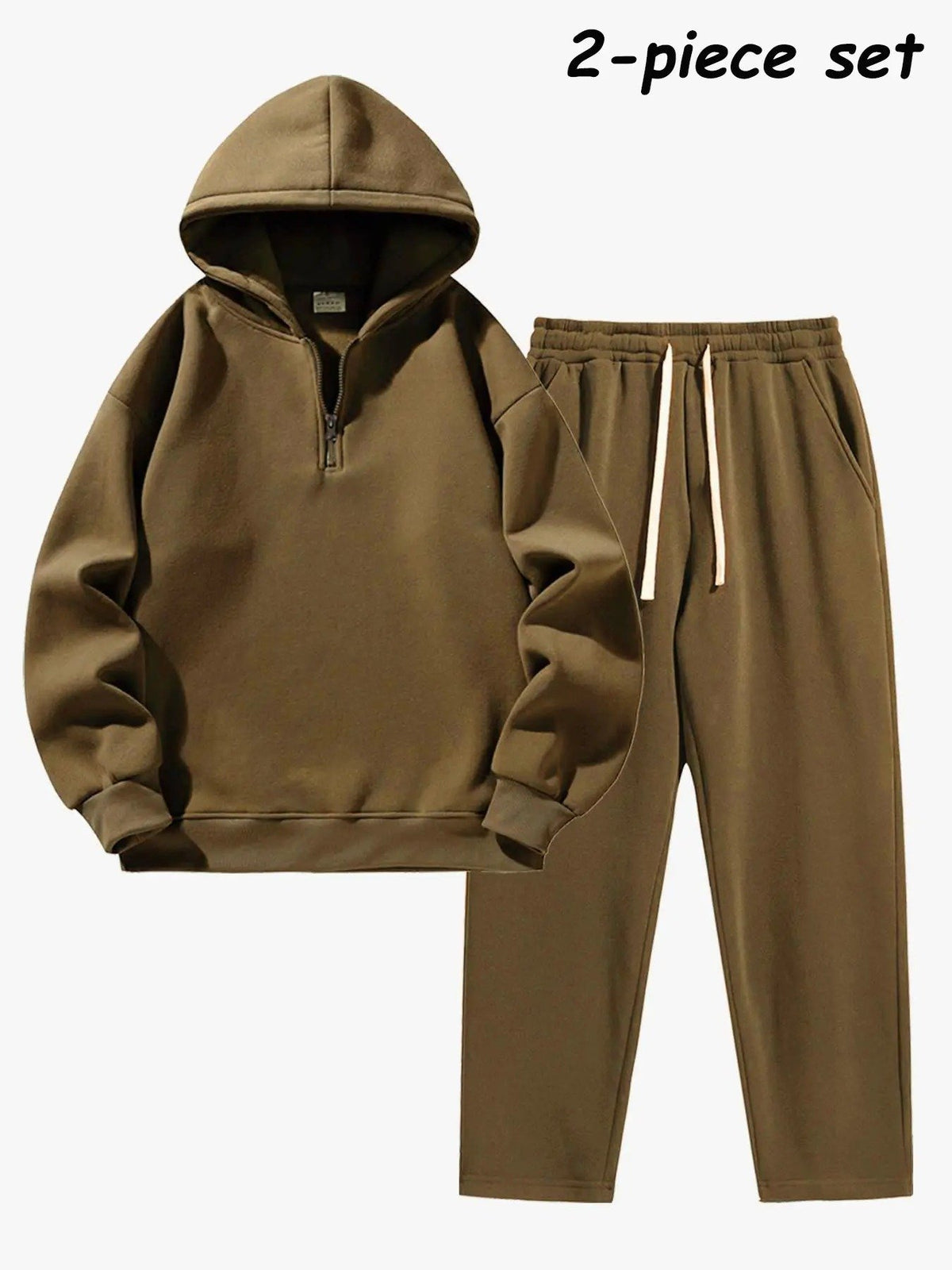 ⚡Hot Sales 50% OFF🔥Men's Plain Two-piece Casual Sporty Sweatsuit Set