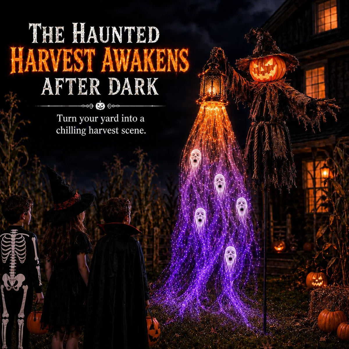 🔥70% OFF TODAY 🎁💀 Halloween Haunted Yard Lights – Solar Spirit Character Collection👻
