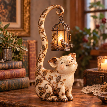🐈‍⬛Vintage Cat Lantern Sculpture Lamp - A Little Guardian of Warmth, Memories & Cozy Corners✨🎁