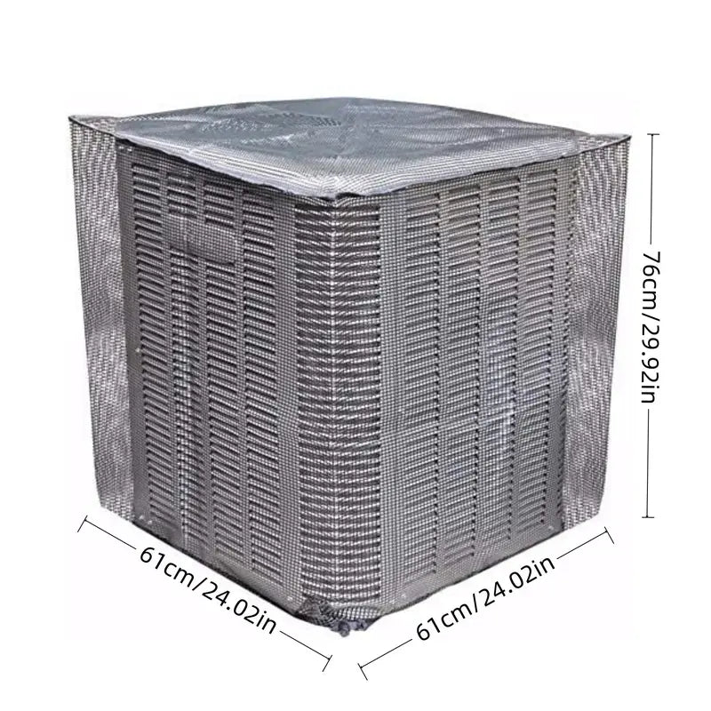 ⏳ Last day to save 49%-❄️-Heavy-Duty Mesh AC Cover – All-Season Outdoor Protection