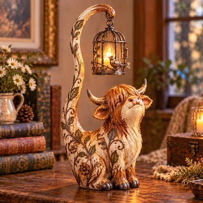 🐈‍⬛Vintage Cat Lantern Sculpture Lamp - A Little Guardian of Warmth, Memories & Cozy Corners✨🎁