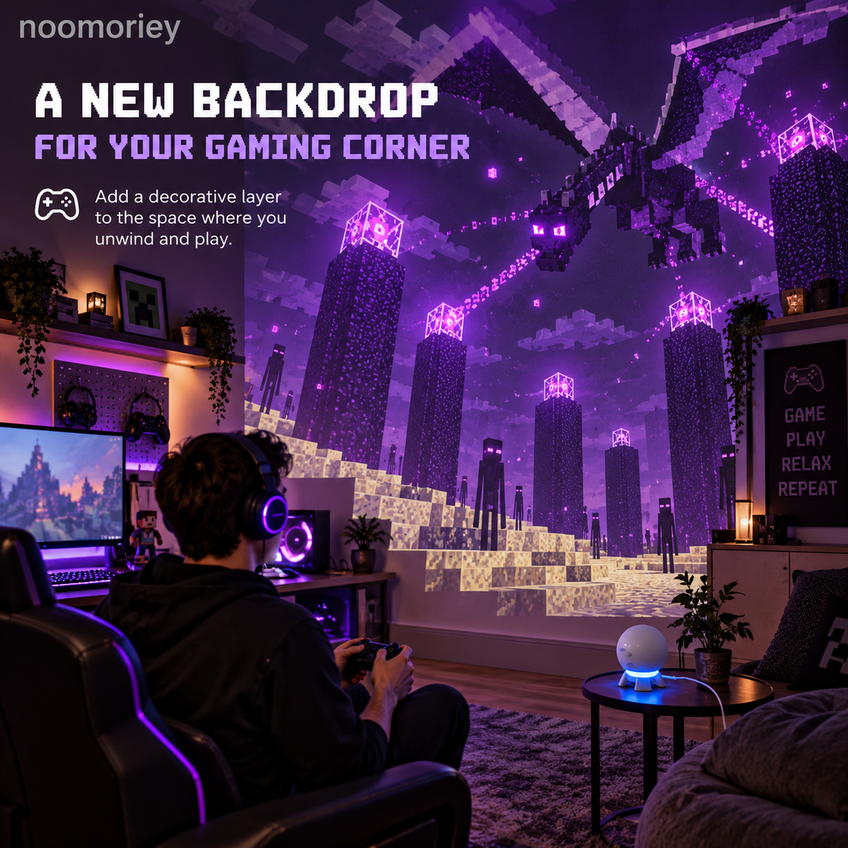 🔥HOT SALE 50% OFF🎮 Pixel Fantasy Scene Projector – Ambient Decor for Gaming Rooms