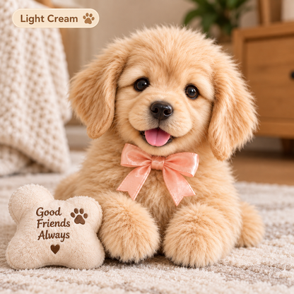 🎄 49% OFF – Golden Buddy™ Realistic Robot Golden Retriever Puppy