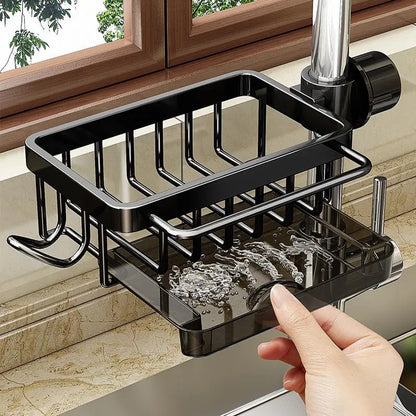 🫧Detachable Stainless Steel Sink Caddy for Kitchen & Bathroom