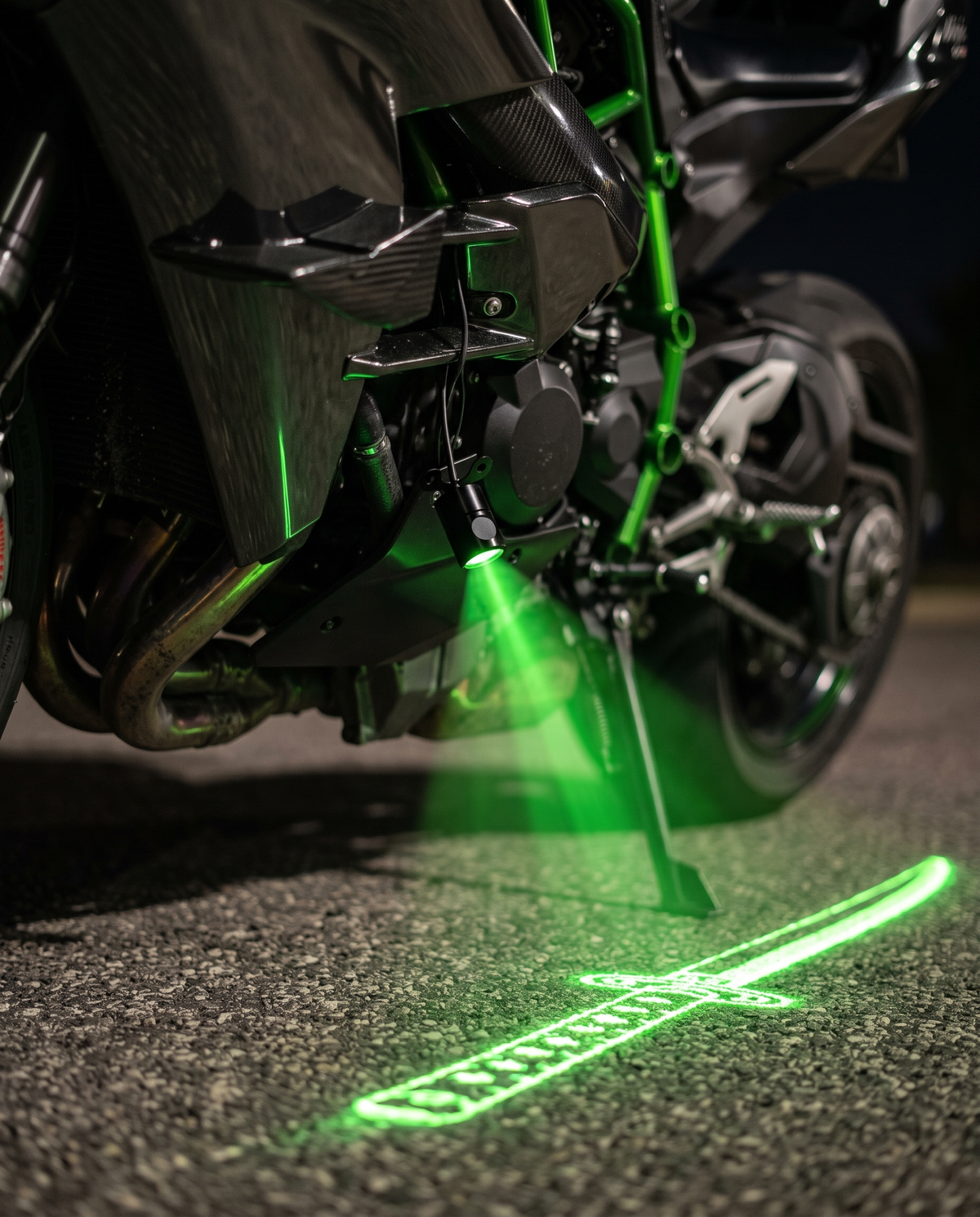 🏍️⚔️ KatanaGlow™ Motorcycle LED Projector Kit – Dual Samurai Sword Ground Lights