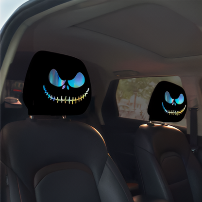 🔥Last Day Promotion😆Fear & Funny Car Headrest Covers – Universal Fit 2PCS🚗