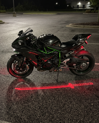🏍️⚔️ KatanaGlow™ Motorcycle LED Projector Kit – Dual Samurai Sword Ground Lights