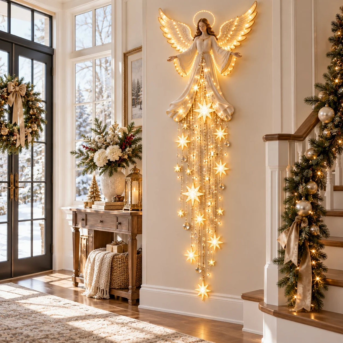✝️Jesus, Angel & Nativity Lighted Wall Light Décor