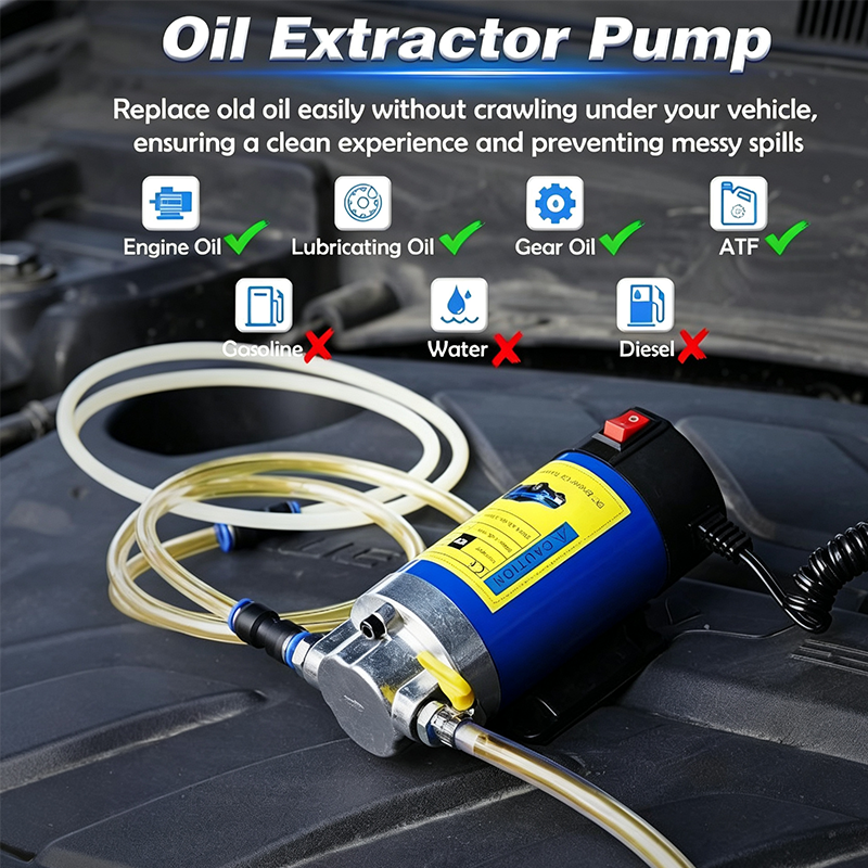 🔧 Portable Oil Transfer Pump – 12V / 24V Engine Oil Extractor